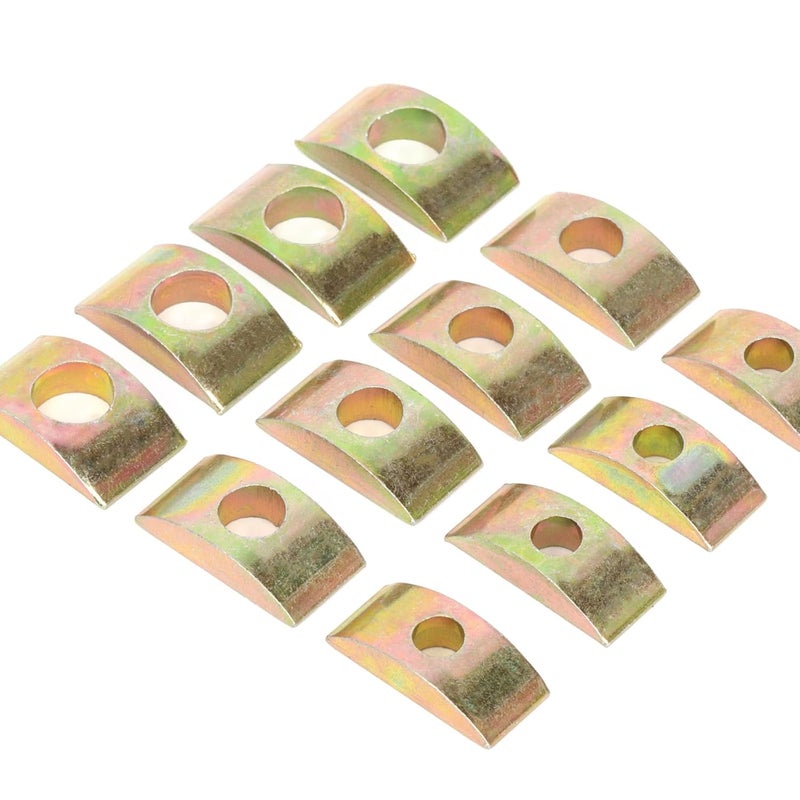 Glarks 30pcs M6/M8/M10 Solid Half Moon Nuts Washers Kit, Half Moon Lock Washer, Heavy Duty Half Moon Spacer Connector for Furniture Connecting, Hardware Accessories, Wooden Working - Image 5